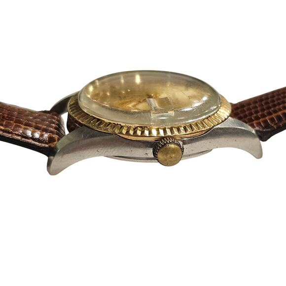 Vintage 1968 Bulova Oceanographer Watch Solid 10K Bezel Ring - Picture 7 of 8